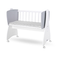 Baby Cot-Swing FIRST DREAMS white+stone grey